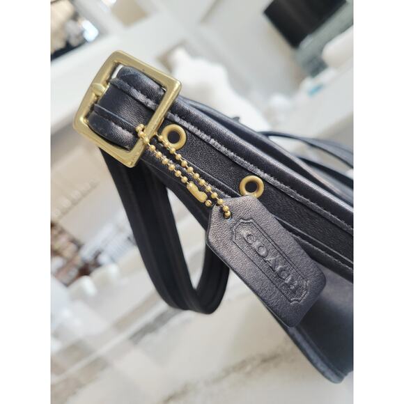 COACH Vtg Janice Ricardi-Desantos Legacy Crossbody Bag Purse 9950 Black Rare - Picture 7 of 14